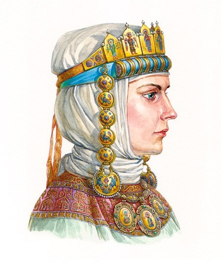 Княгиня Ольга Галицкая, дочь Юрия Долгорукого.