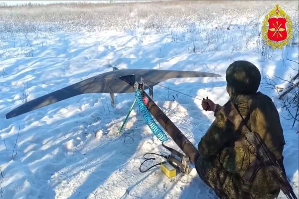    Разведдрон запускается для поиска боевиков ВСУ. Фото:Минобороны РФ