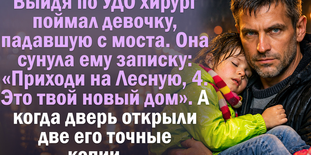 Хирургу, вышедшему по УДО поймал девочка сунула записку: «Приходи на Лесную, 4. Это твой новый дом».
