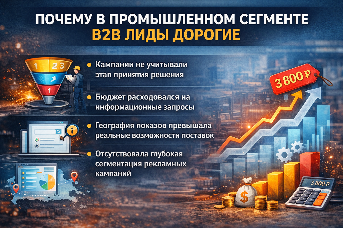 Почему в промышленном сегменте B2B лиды дорогие