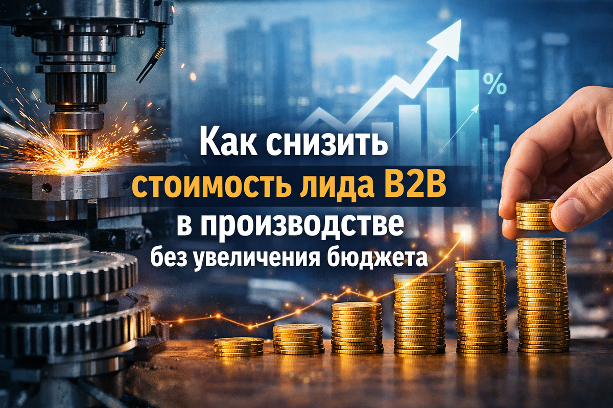 Как снизить стоимость лида B2B в производстве без увеличения бюджета