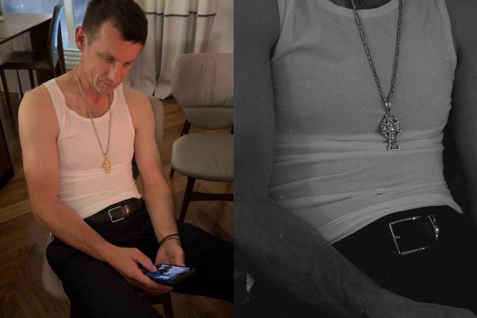    Семак получил эксклюзивный нательный крест. Фото: соцсети.