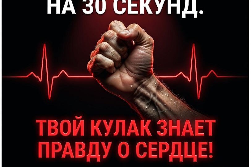 🤜 Сожми кулак на 30 секунд → твой кулак уже знает, сколько тебе осталось