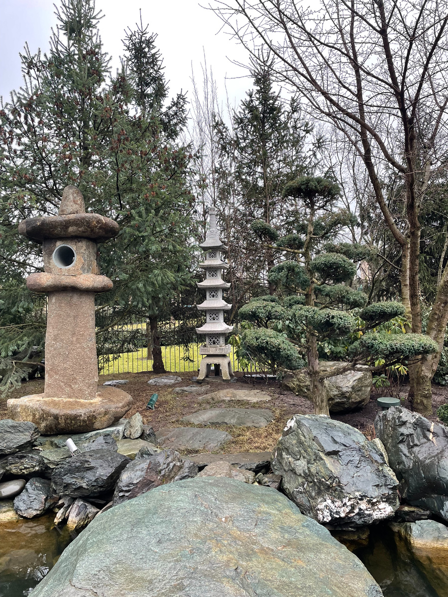 Пагода в Японском саду у домика Коминка (г. Краснодар, Парк Галицкого).