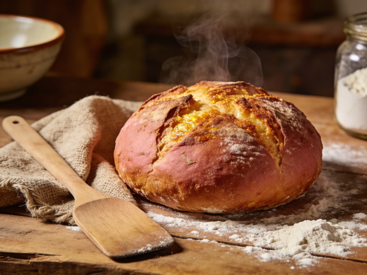 Закройте глаза и представьте этот запах. Тот самый, из детства, когда мама или бабушка доставали из печи румяную буханку. Хотите вернуться в то время? Испеките хлеб сами. Рецепт прилагается 👇