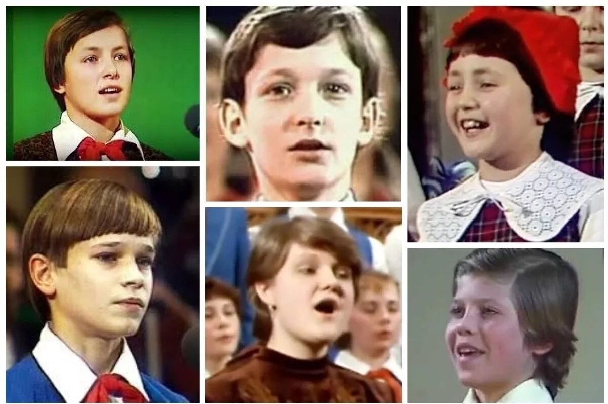 Первые солисты Большого детского хора под управлением В. С. Попова