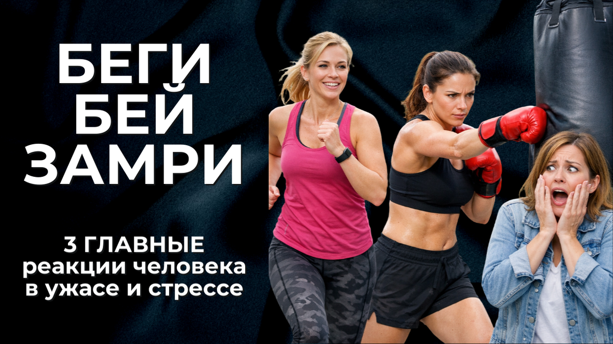 3 главные реакции человека в ужасе и стрессе | Психокалипсис