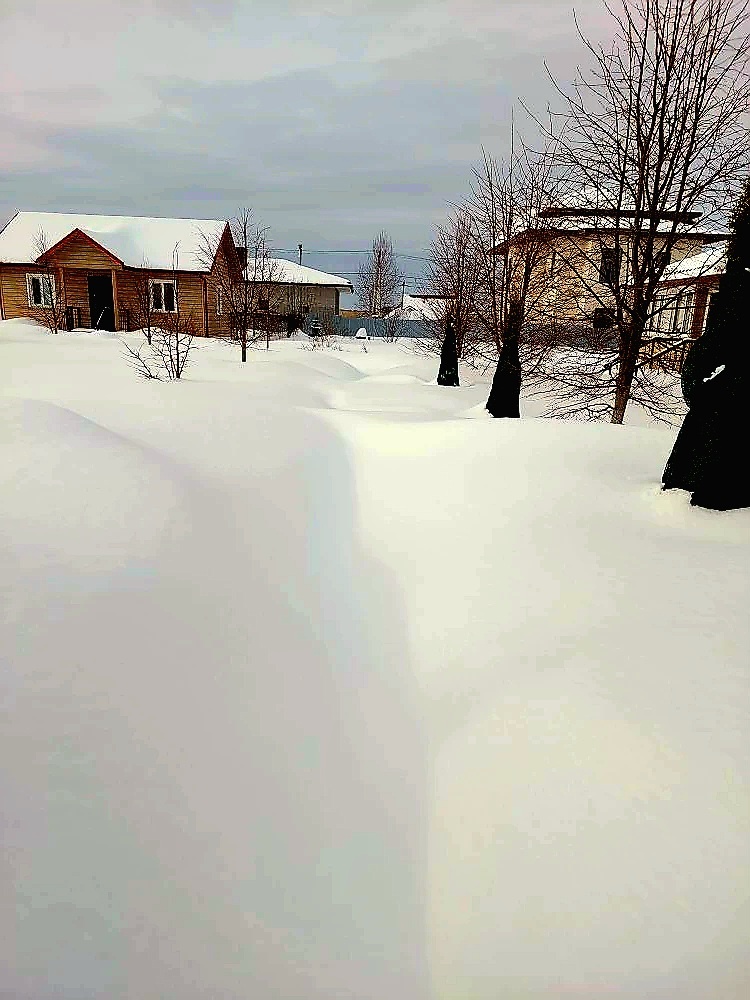 Снежные барханы….