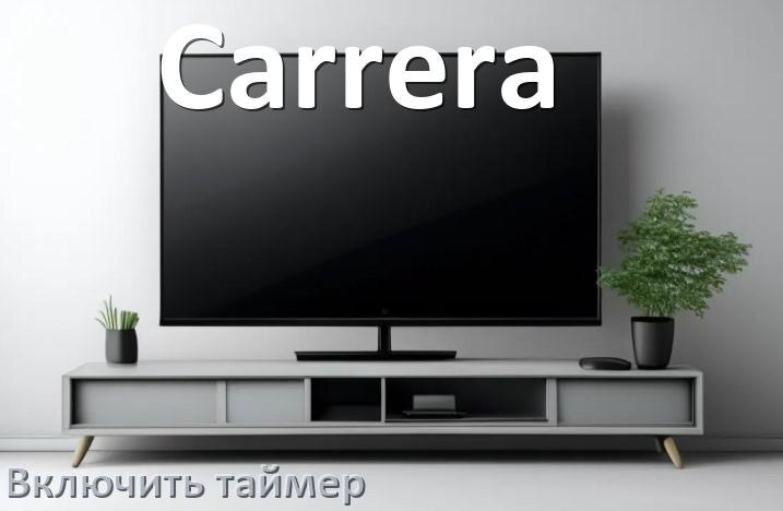 
Как в телевизоре Carrera поставить таймер