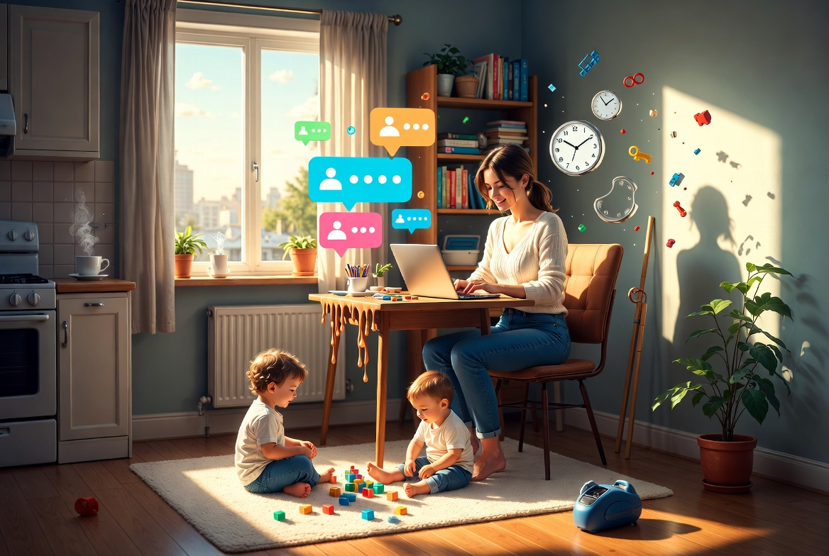 "Мифическое и сюреалистичное представление идеальной работы на удаленке"