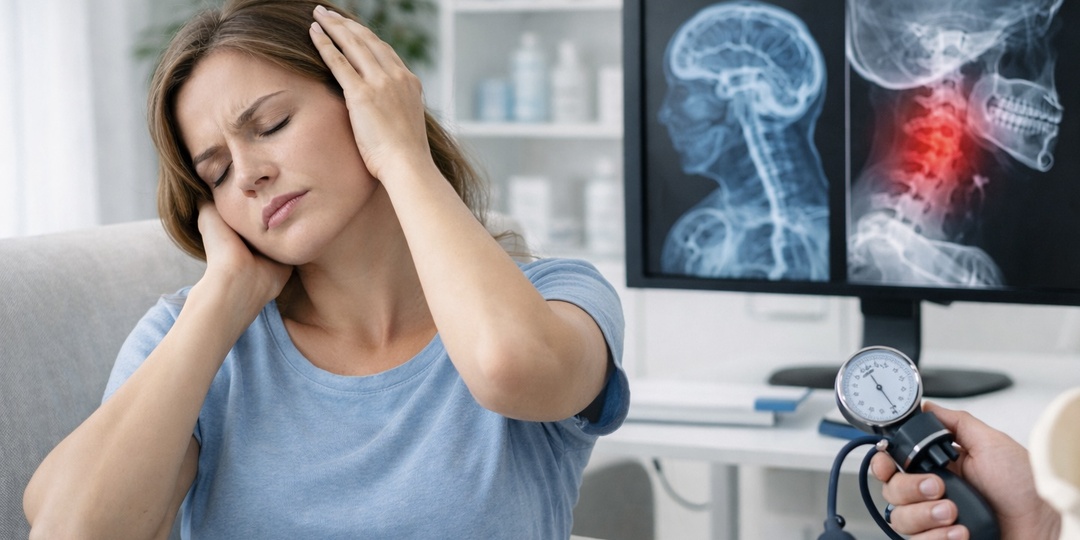 Как понять, что головная боль связана с шеей, а не с давлением