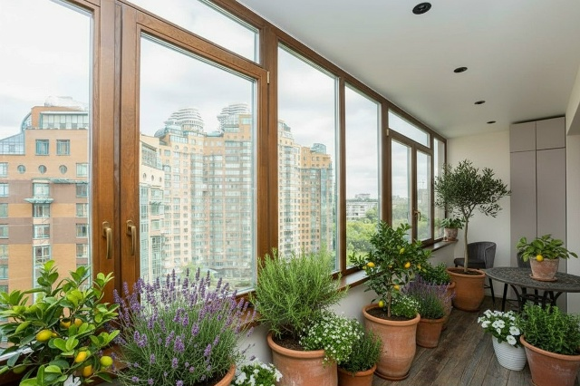 Фотография балкона в генерации ИИ-дизайнера LandComp