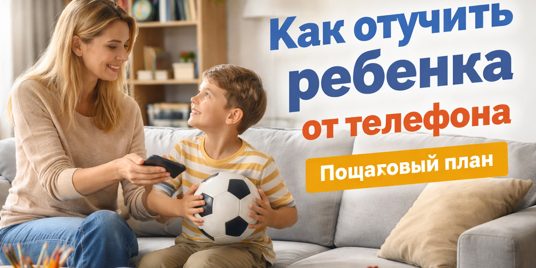 Как отучить ребенка от телефона: пошаговый план без слез и истерик