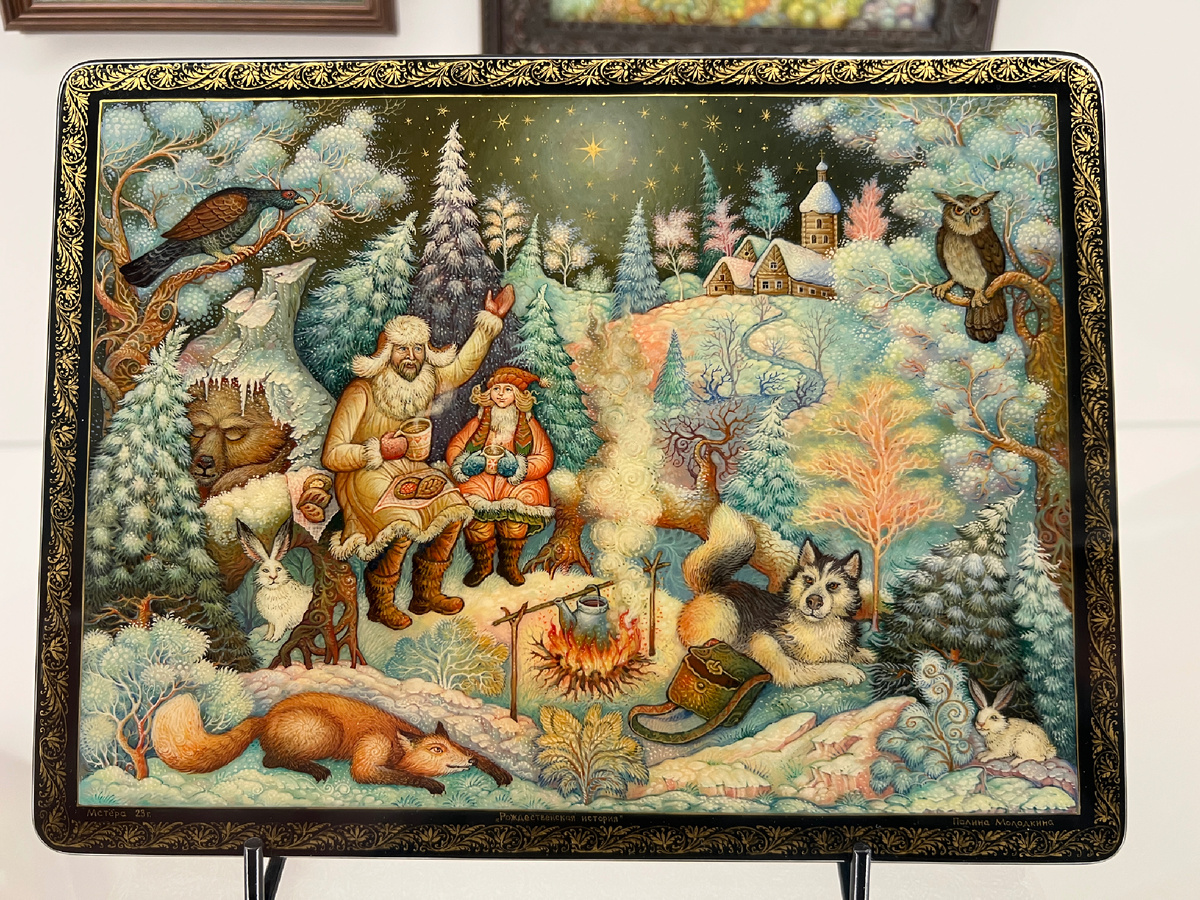Полина Молодкина. Шкатулка «Рождественская история» (Мстёра, 2023)