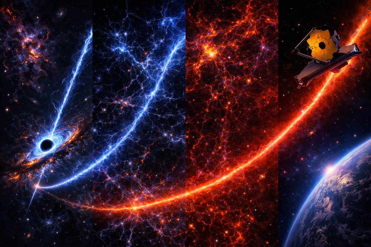 Визуализация: свет шёл 13,4 млрд лет, чтобы рассказать нам историю