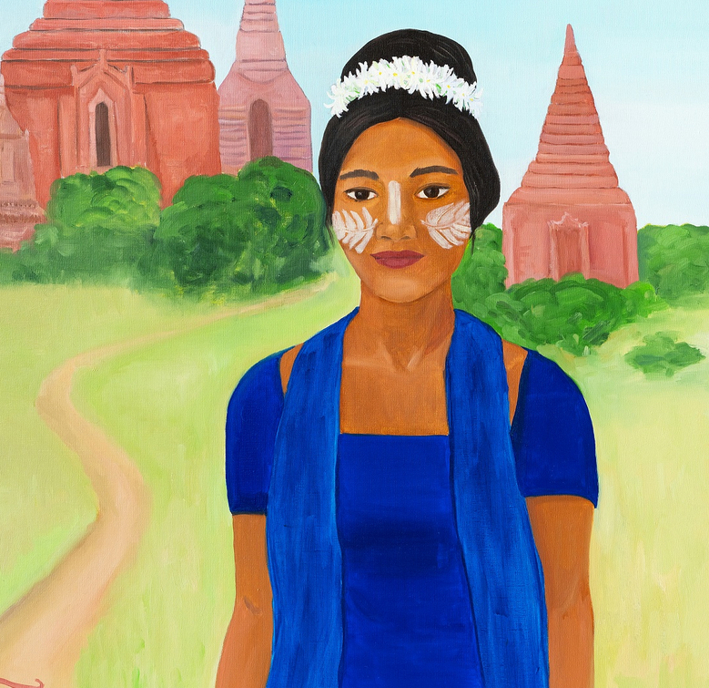 Изображение: художница Ольга Тимохиноа, damuseum.ru/exhibitions/palitra-stranstviy/ 