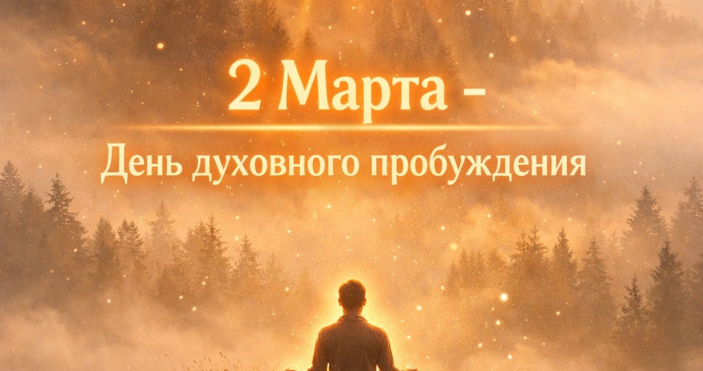 2 марта - понедельник. День Преображения и Духовного Пробуждения.