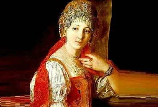 Портрет Елены Глинской картина П.П. Чистякова "Великая княгиня Елена Глинская"