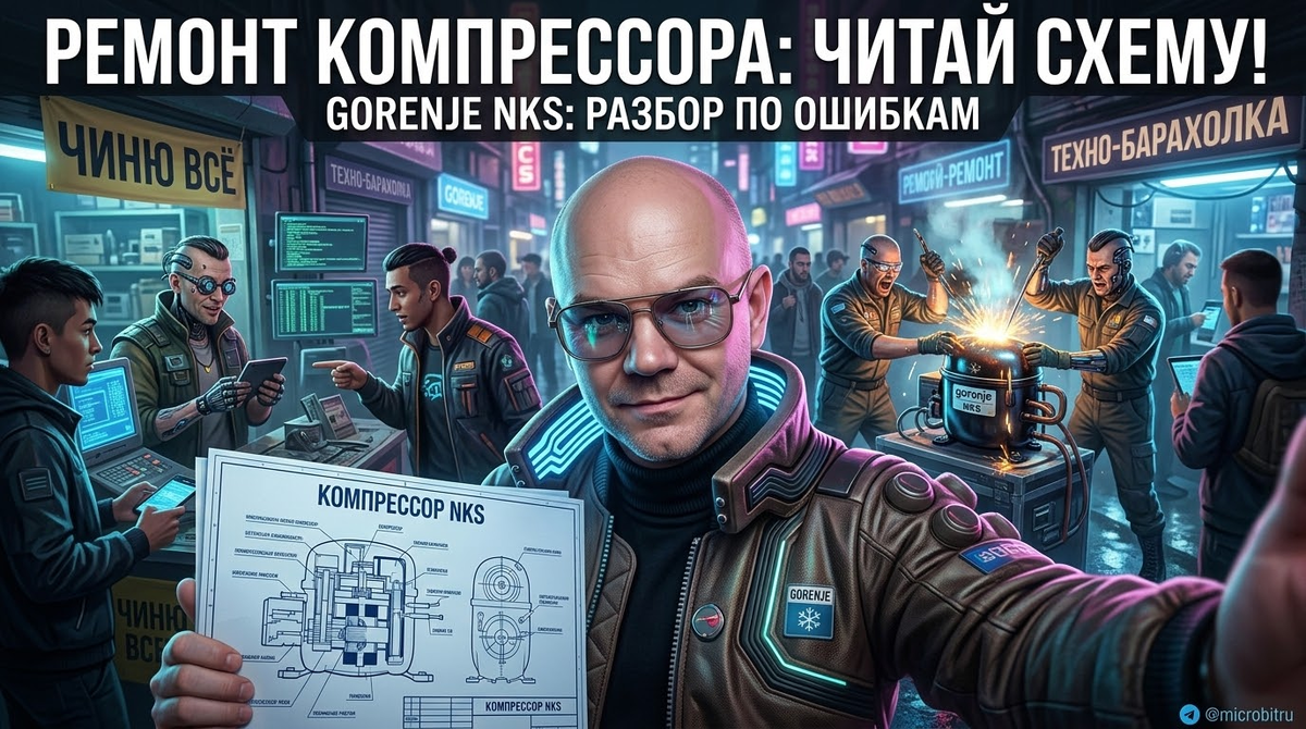    Пошаговое руководство по ремонту компрессора Gorenje NKS. as7