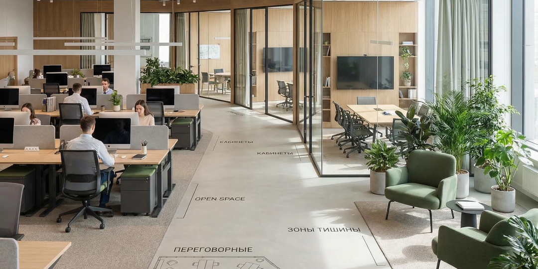 Планировка офиса: как расставить мебель, чтобы было удобно