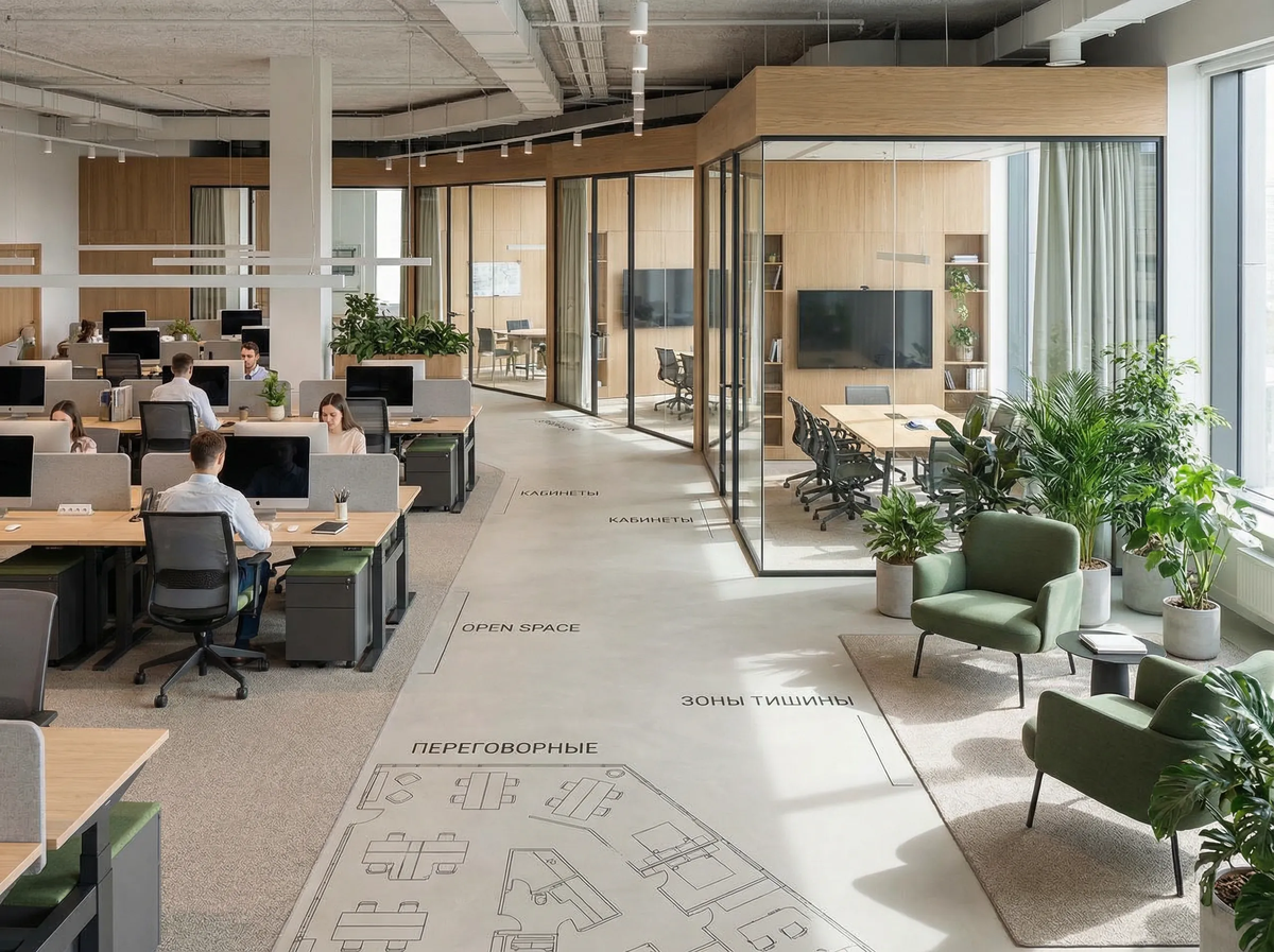 Планировка офиса: как расставить мебель, чтобы было удобно