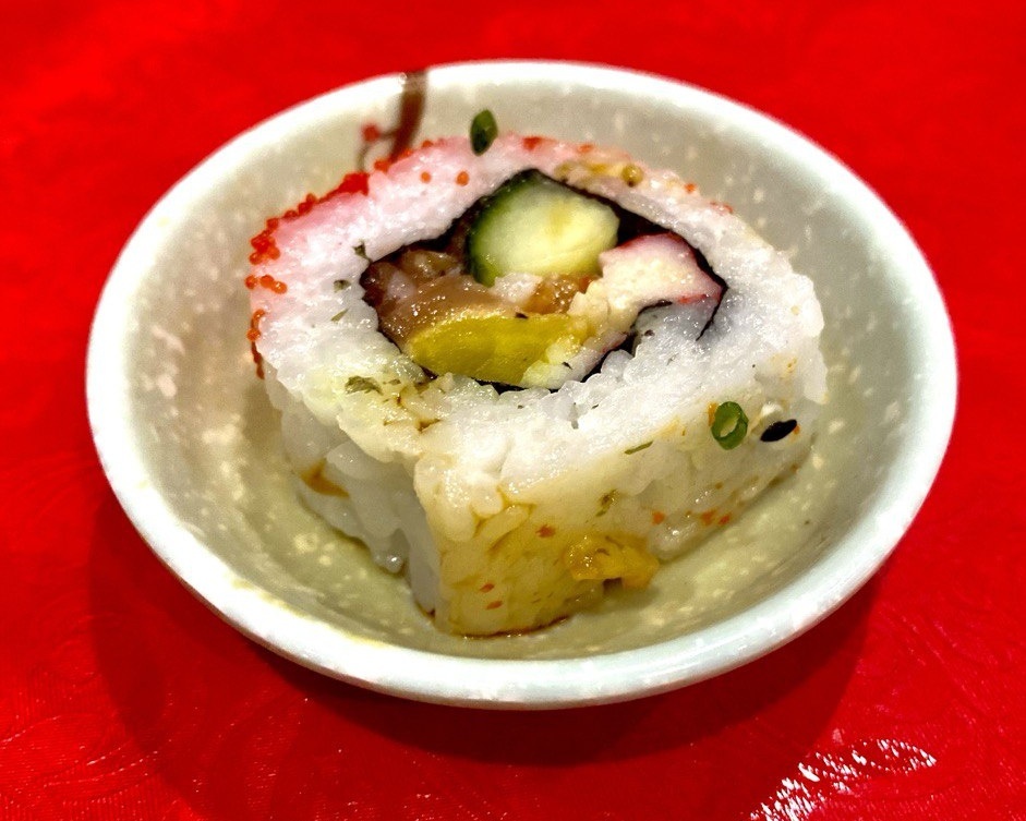 Ролл на срезе. Фото автора 