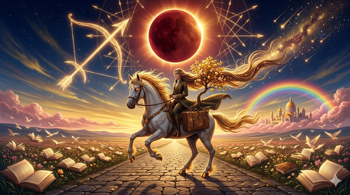 Стрелец, март зовёт в дорогу. Не спрашивай, хватит ли сил, — конь уже у крыльца. Затмение в твоём секторе карьеры не про повышение, а про прыжок в новое измерение. Переезд, проект, глава, после которой уже не оглянуться. Закрывай старые книги — они сделали своё. Впереди только чистый лист. 🏹✨🌅