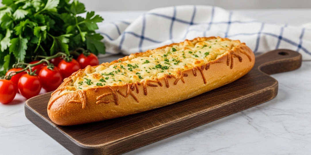 Домашний багет с чесночной заправкой (проще, чем кажется)