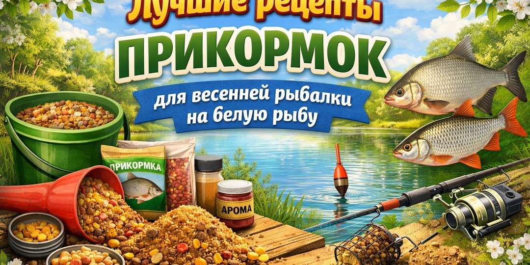 Лучшие рецепты самодельных прикормок для весенней рыбалки на белую рыбу