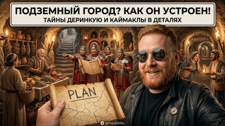 Подземный город Деринкую и Каймаклы: история подземных городов