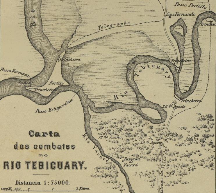 Места боев в июне-августе 1868 г.