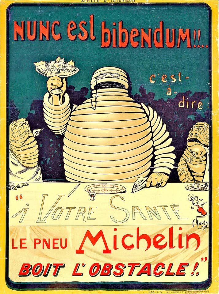   Плакат Michelin 1898 года