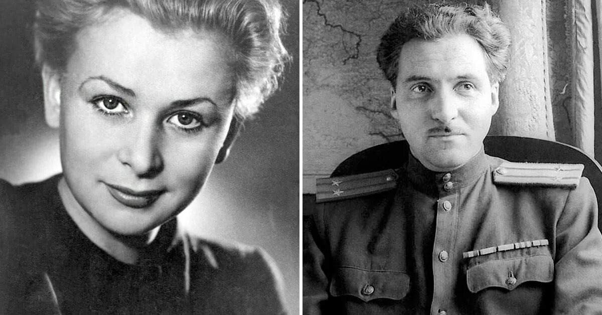 В. Серова и К. Симонов. Фото из открытого доступа