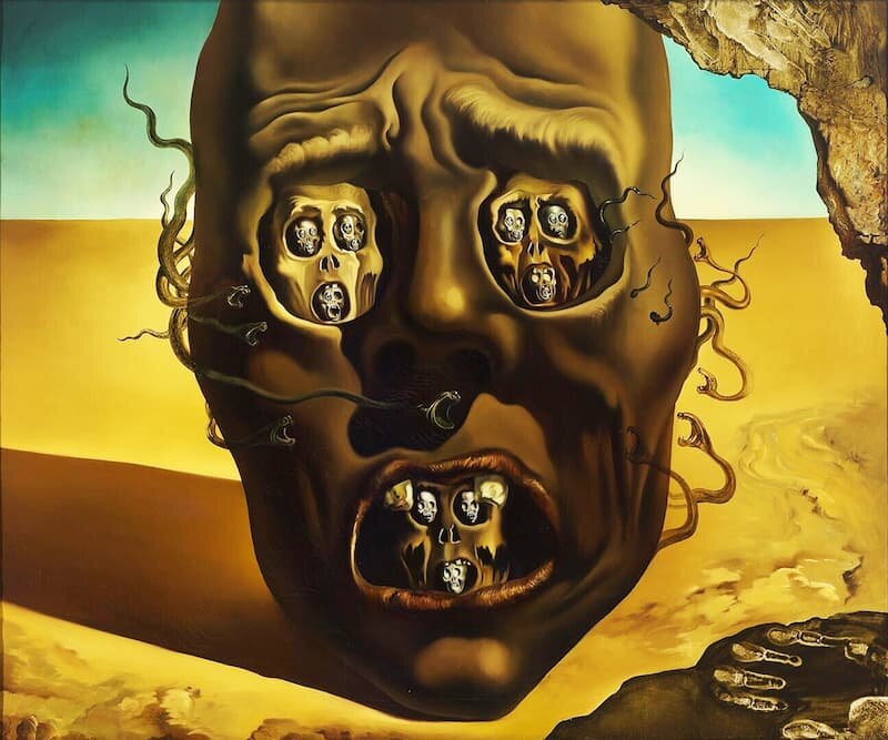 Лицо война. 1940. Изображение взято с сайта https://www.arteworld.it/