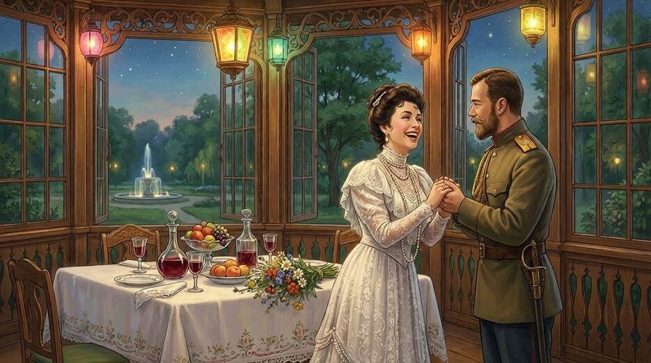 Ужин в Красном Селе, первые тайны любви цесаревича.