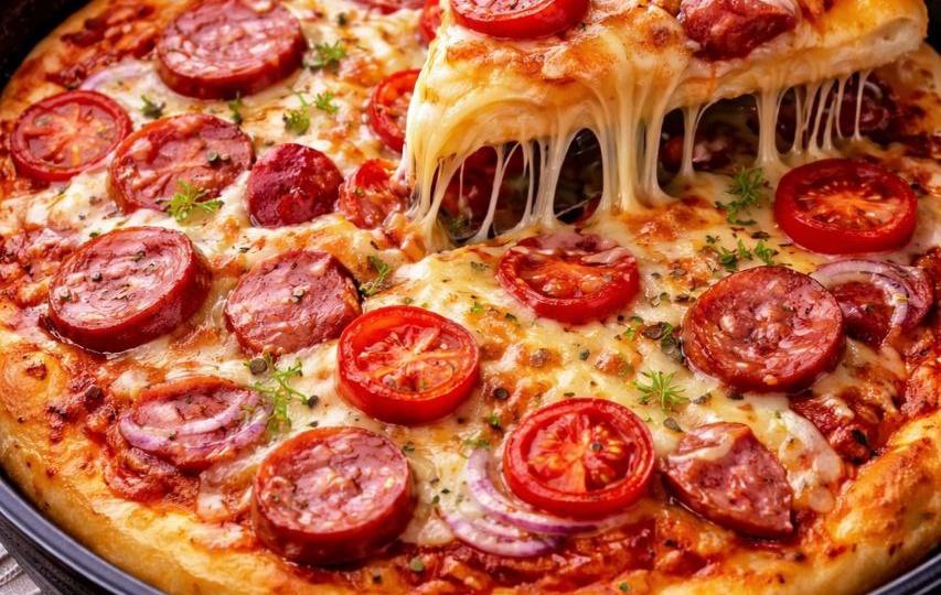 Домашняя пицца на сковороде — без духовки и долгого теста