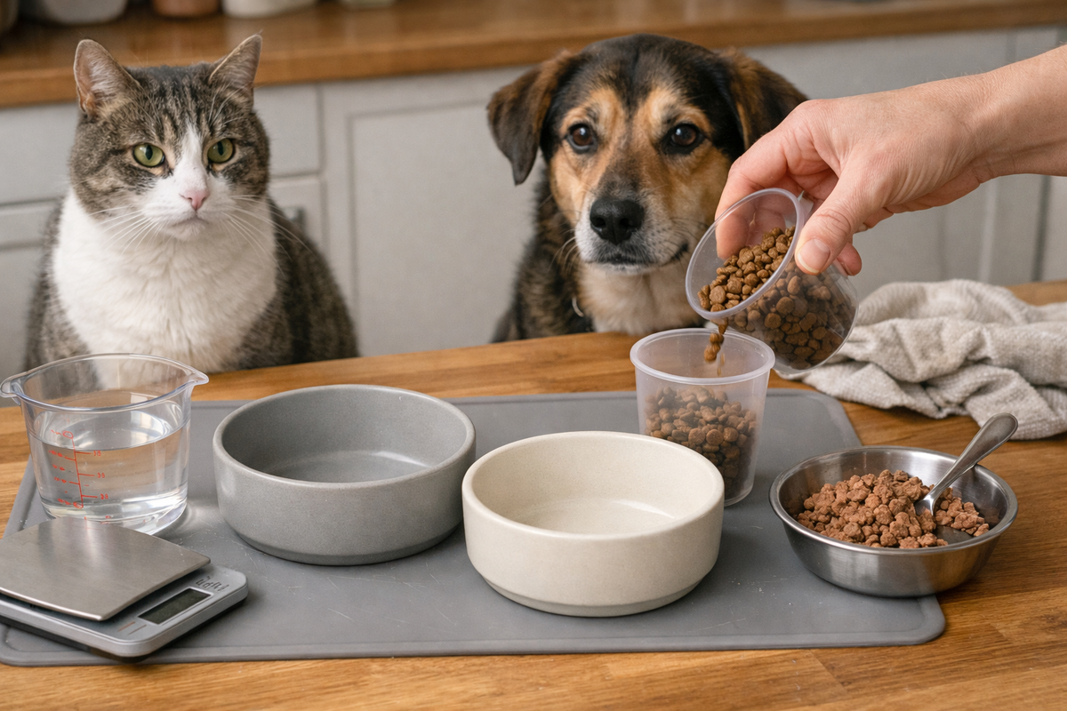 Сухой и влажный корм в одном режиме