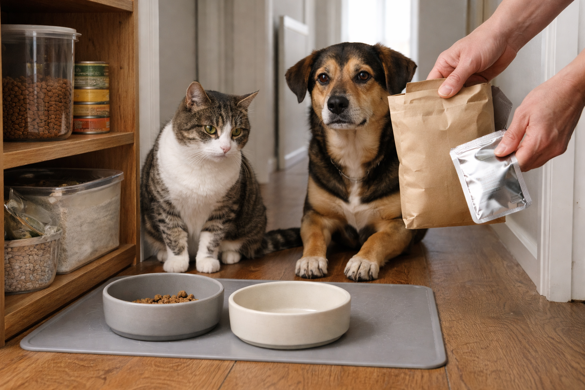 Когда в доме два пакета корма