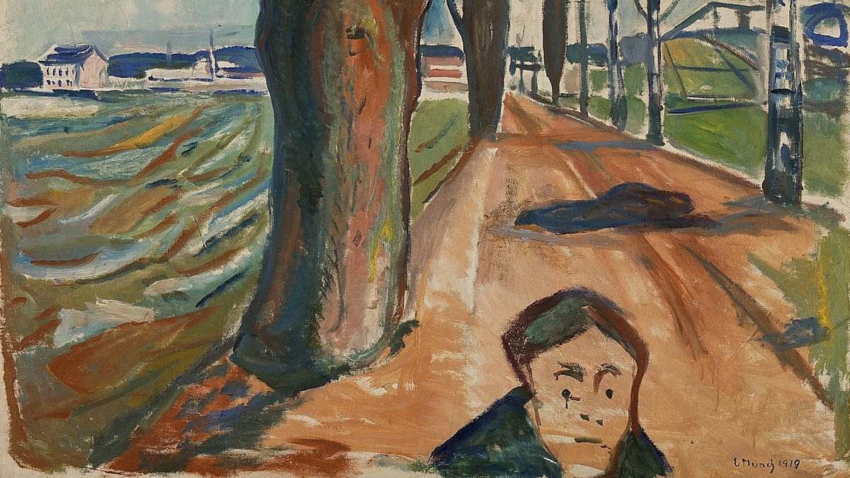     Эдвард Мунк. Убийство на дороге. 1919