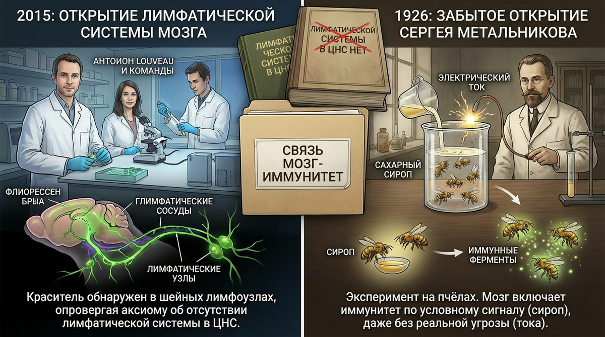 Связь мозга и иммунитета. Опыты Метальникова