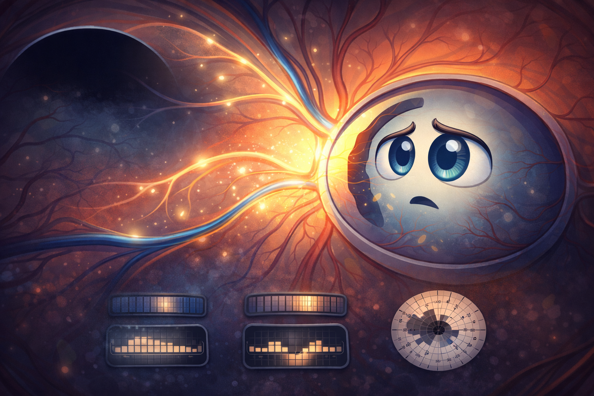 Как интерпретировать периметрию при глаукоме: скотомы, MD, PSD и паттерны дефектов