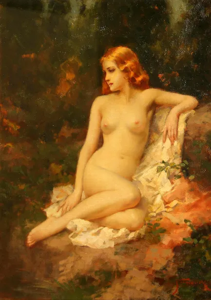 Nude In A Woodland Setting