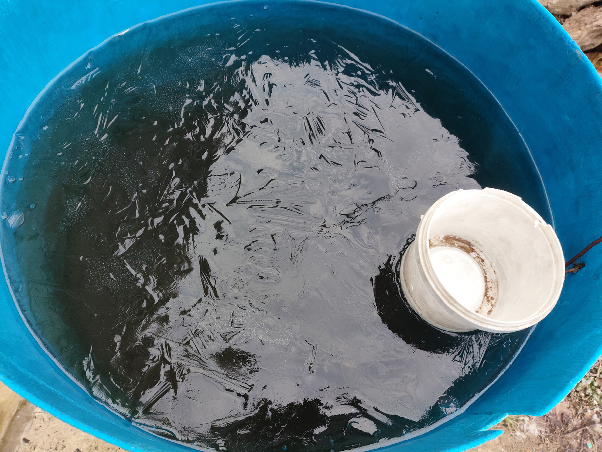 Лед в бочке