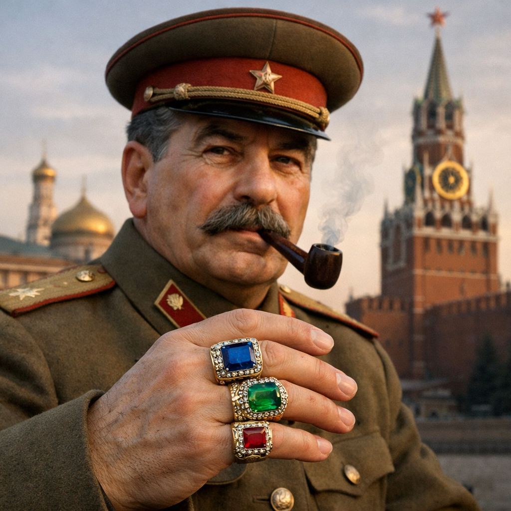 Товарищ Сталин с перстнями