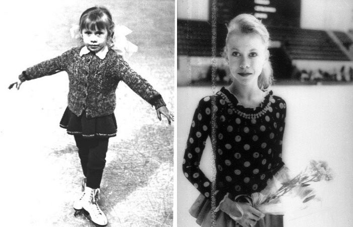 Оксана Баюл в детстве и юности.