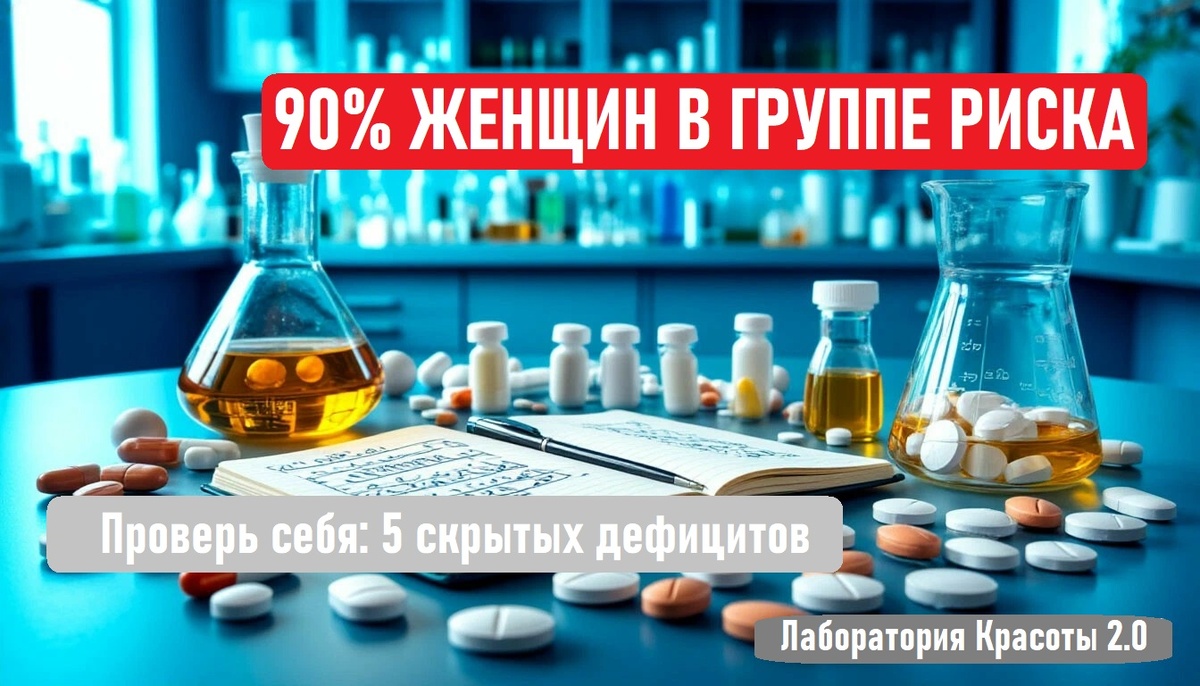 Скрытые дефициты: 90% женщин не знают, каких витаминов им не хватает