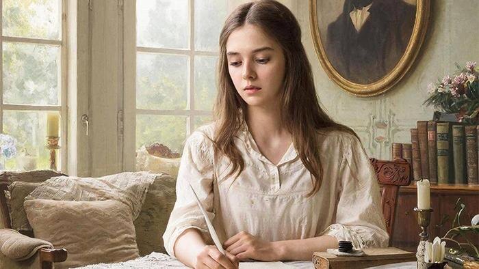 Татьяна пишет письмо Евгению Онегину. Изображение © Life.ru / GigaChat