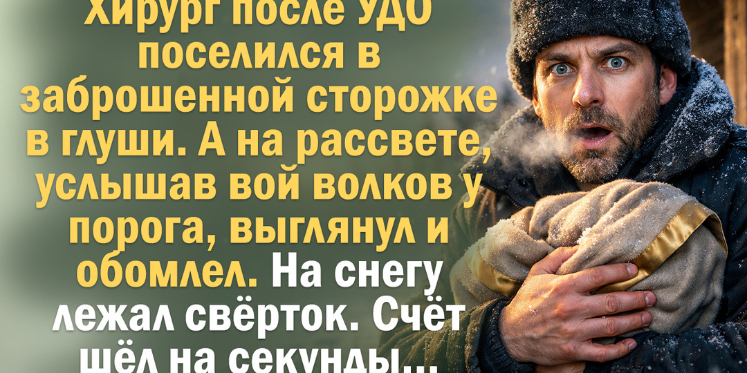 Хирург после УДО поселился в заброшенной сторожке в глуши. А на рассвете, услышав вой волков у порога.