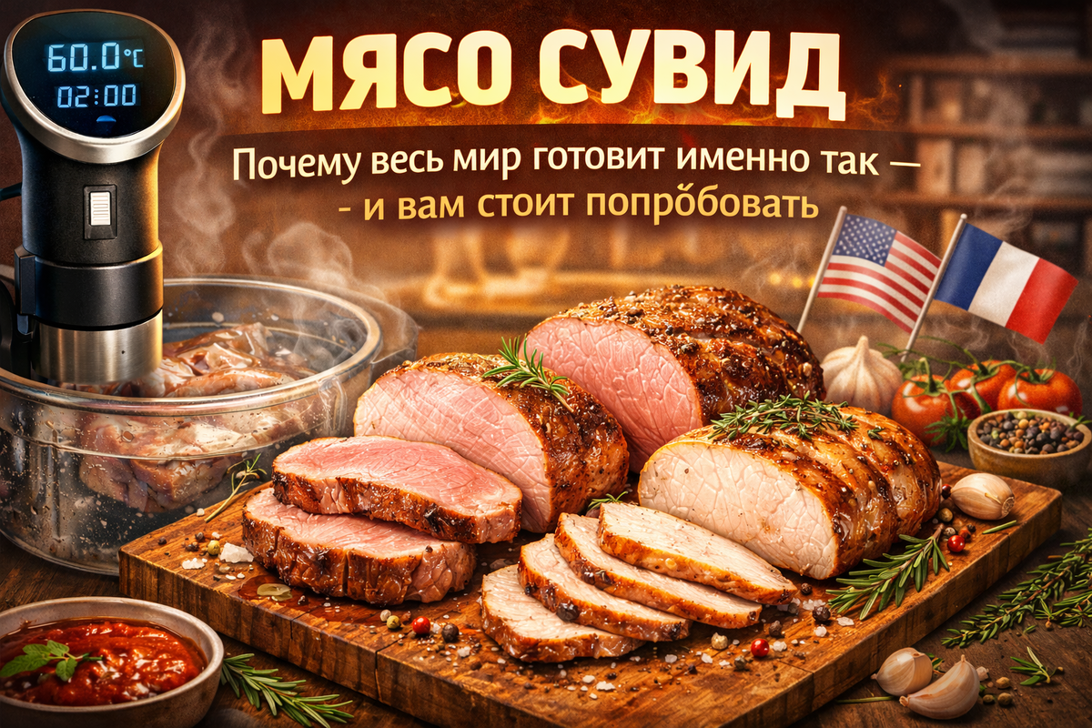 Мясо сувид: почему весь мир готовит именно так
