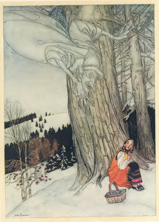 Илл. А. Рэкхема к сказке "Морозко"